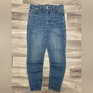 American Eagle Next Level Stretch Hi-Rise Jeggings Women’s Size 10 Blue Denim